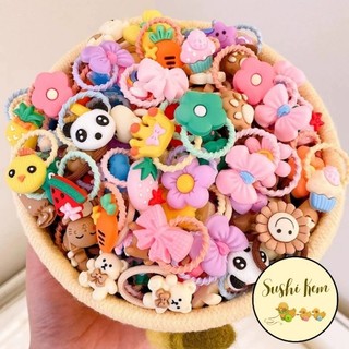 (FreeShip) Chun buộc tóc bé gái 10 chiếc
