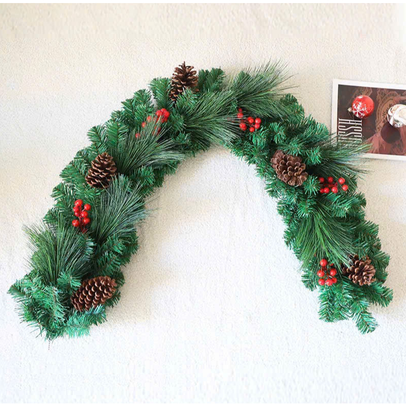 Dây Lá Thông Đính Quả Thông KCS32 Trang Trí Noel Giáng Sinh