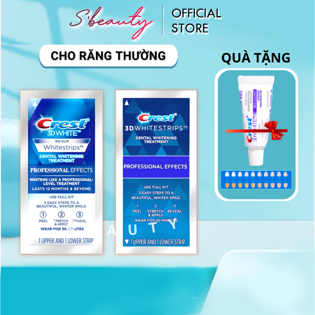 Miếng dán trắng răng Crest Professional Effects - Giá Sỉ