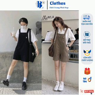 Quần Short Yếm Nữ Dáng Rộng Belle’s Clothes Chất Vải VItex Đanh Mịn Phong Cách Hàn Quốc