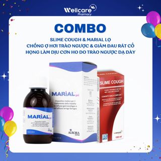 Combo Marial Gel Lọ 150ml & Siro Slime Cough - giảm tình trạng trào ngược dạ dày, ho do trào ngược