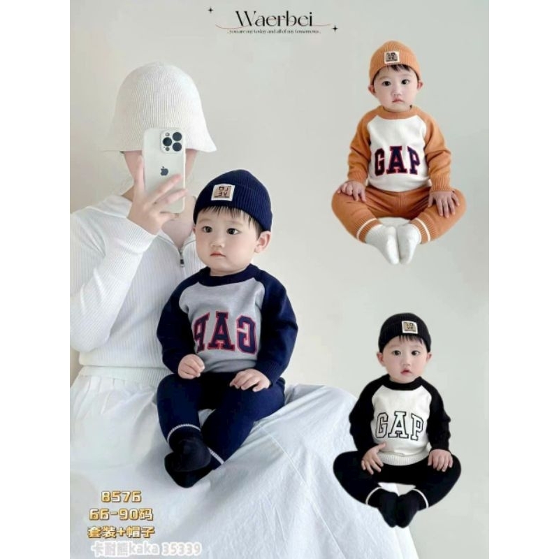 Bộ len GAP cho bé trai từ 5-13kg