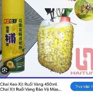 Keo bẫy ruồi vàng lọ 450ml