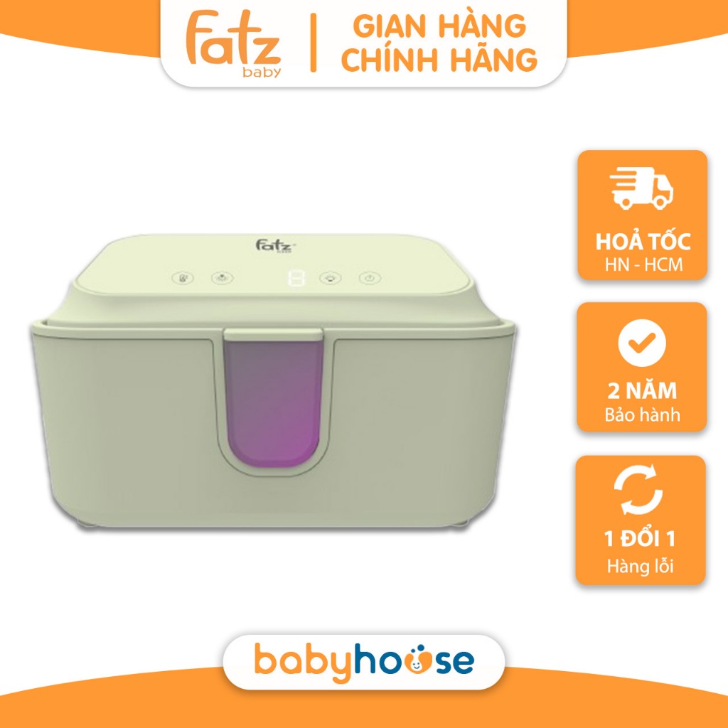 Máy ủ ấm và tiệt trùng UVC-LED khăn giấy ướt cho bé Fatz Baby Warm 5 FB7300MX