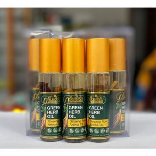 Dầu Lăn Nhân Sâm Thái Lan Green Herb 8ml