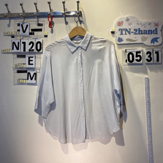 Áo sơ mi, kiểu nữ dài tay một màu 2hand các loại