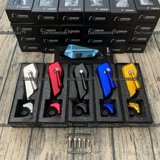 Gương, kính chiếu hậu Rizoma 744 Full nhôm CNC