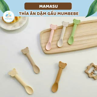 Thìa Ăn Dặm Mum Bebe Hình Gấu Đáng Yêu Cho Bé Thìa Silicon Kiểu Dáng Hàn Quốc Mamasu46