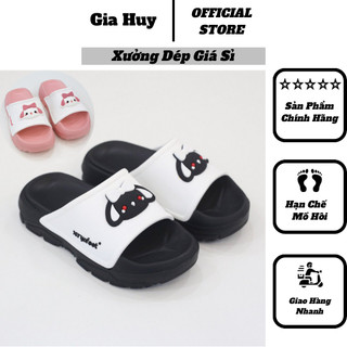 Dép Lê Nam Nữ Quai Ngang Logo Mèo Dễ Thương Đế IP Cao 4 Cm Mã YO 42 XT YOFEET - Gia Huy OFFICIAL