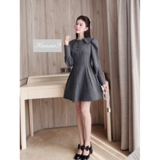 Váy nữ kiểu xinh tiểu thư Hàn quốc, đầm kiểu nữ xinh thiết kế sang chảnh dự tiệc HN2593 chiết ly eo