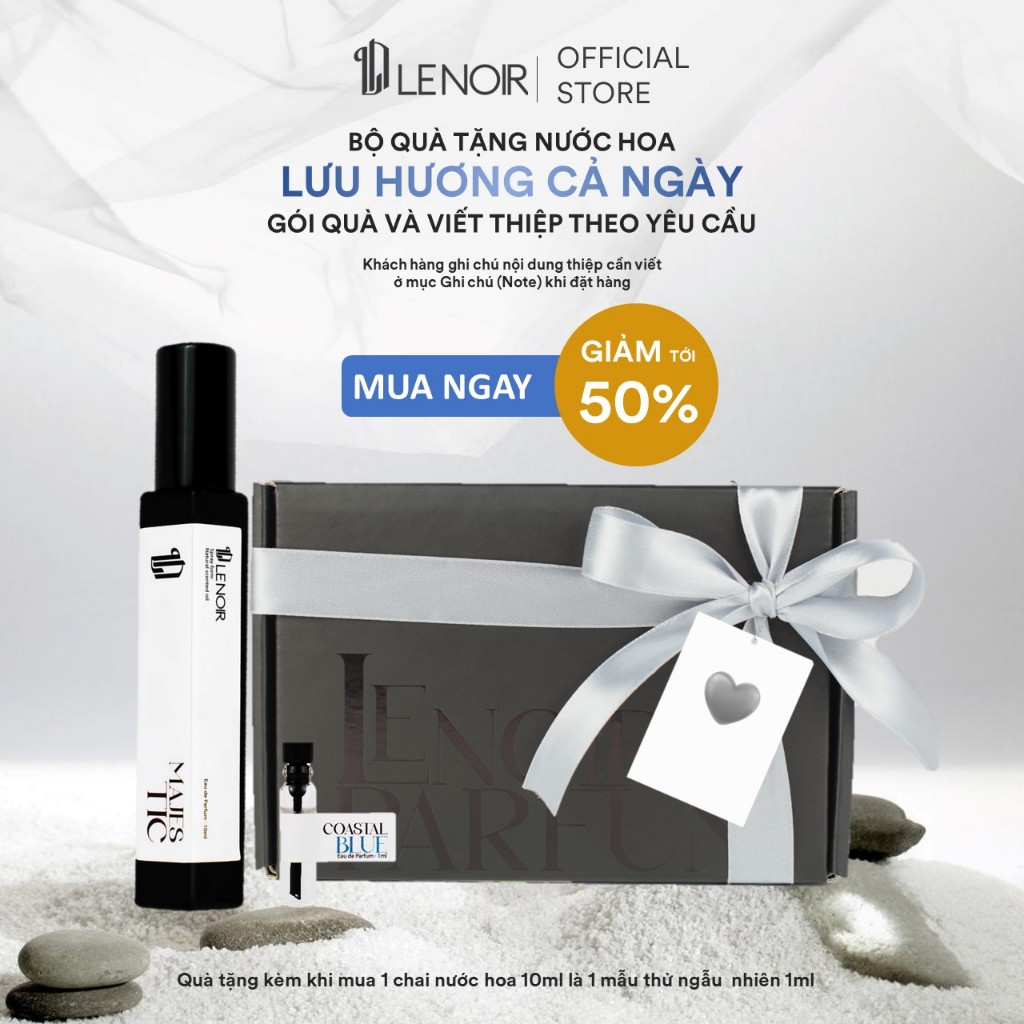 [Quà tặng tinh tế] Set nước hoa Nam thơm lâu cả ngày Lenoir Perfume Majestic nam tính mạnh mẽ sauvag