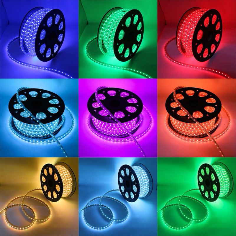 COMPO Dây led(+ nguồn) 2835 2 hàng bóng (2 kim)về cắm là sử dụng