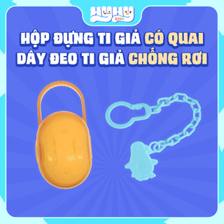 Hộp Đựng Ti Giả Nhỏ Gọn Có Móc Treo - Dây Đeo Núm Ti Giả Chống Rơi An Toàn Cho Bé