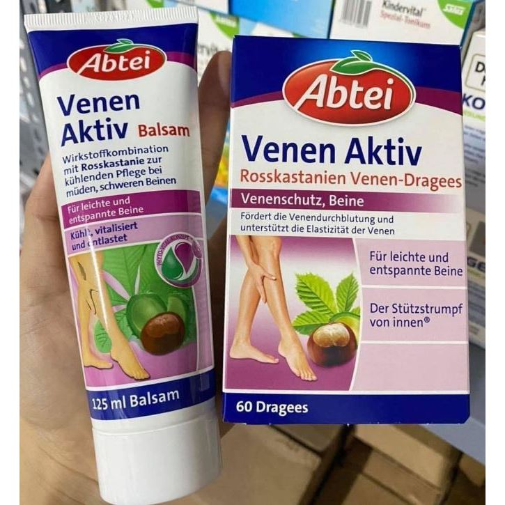 [Đủ bill] Kem bôi giãn tĩnh mạch Abtei Venen Aktiv Đức - Nguồn hàng Đức