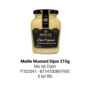 Mù tạt Maille DIJON, OLD STYLE (Size lớn) Nhập khẩu Pháp