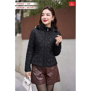  4PNF02 Áo Phao Nữ CARDINA Chất Gió Chần Trám Nhật Cao Cấp Siêu Nhẹ Siêu Ấm 