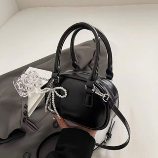 Túi xách nữ 2 quai xách tay tặng móc nơ ngọc dễ thương Thegioituixachqc