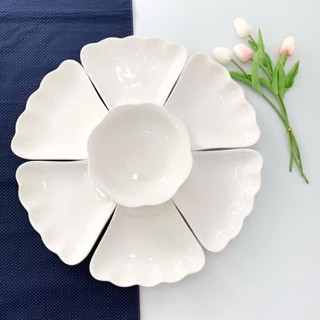  Bộ bát đĩa hoa mặt trời nguyên sinh - Set bộ bát dĩa rẻ đẹp sang trọng thắp hương bày ban thờ cúng gia tiên 