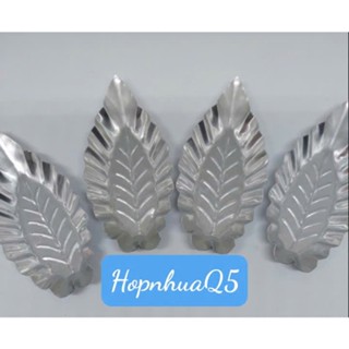 50 khuôn nhôm làm bánh bò, bánh da lợn...hình chiếc lá, hoa cúc