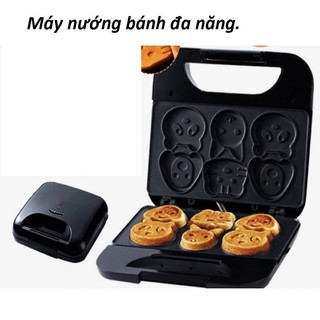  Máy nướng bánh đa năng 6 khuôn hình thú ngộ nghĩnh công suất 750w tiện lợi 