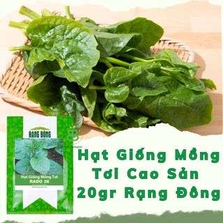 Hạt Giống Mồng Tơi Cao Sản , Đặc Sản, Năng Suất Cao Rạng Đông - Túi 20G