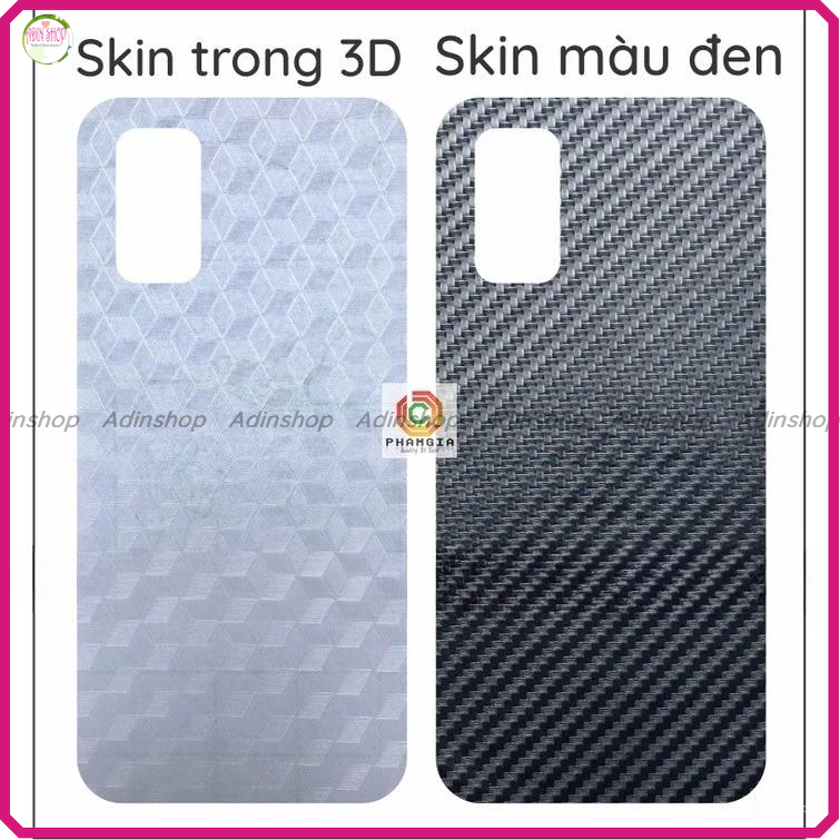 Miếng dán mặt lưng skin carbon Realme Q2