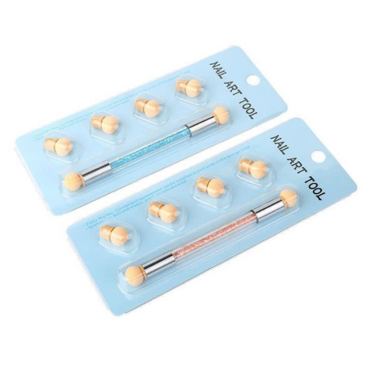 Mút dặm ombre nail, Cọ ombre bông mút 2 đầu bút dặm ombre, phụ kiện nail