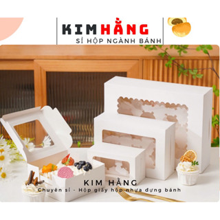 20 Hộp giấy cửa sổ đựng bánh cupcake , hộp đựng bánh cupcake cho bé ngày 1/6