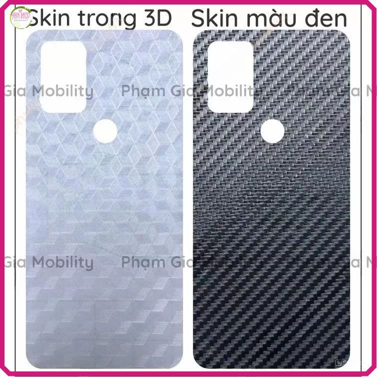 Miếng dán mặt lưng skin carbon Bphone a40 a50 a60 có 7 màu sắc để lựa chọn