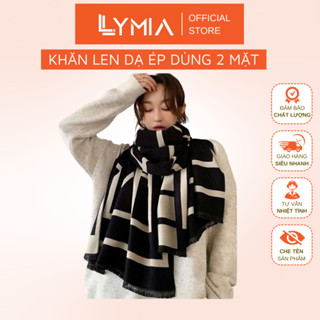 Khăn Dạ Len Ép Nam Nữ Choàng Cổ Cao Cấp Dùng Được Hai Mặt PK4 