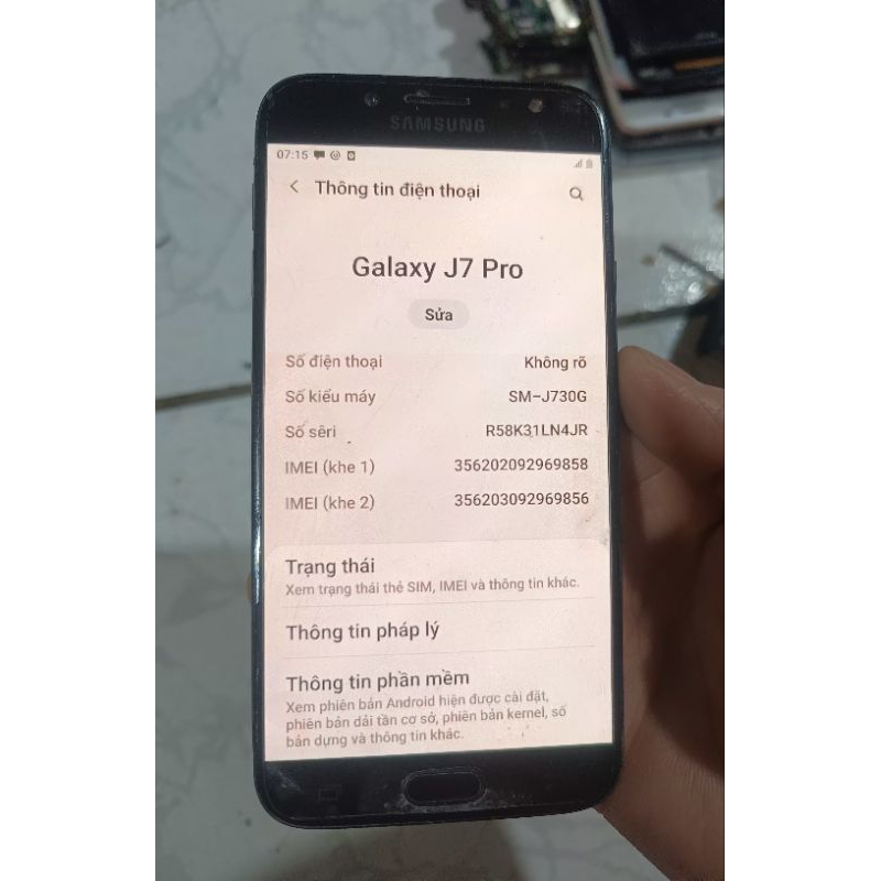 Cụm xác Samsung J7 pro máy Màn đẹp mượt hỗ trợ 4G