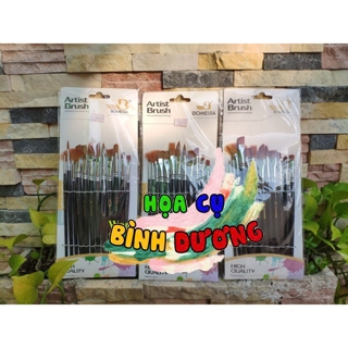Bộ Cọ Bomega / Keep Smilling Nhiều Đầu (12 Cây đầy đủ đầu cọ)