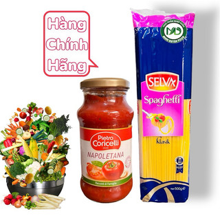 Combo 1 mỳ spaghetti  selva sợi + 1 lọ sốt mỳ