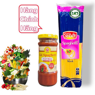 Combo 1 mỳ spaghetti  selva sợi + 1 lọ sốt mỳ