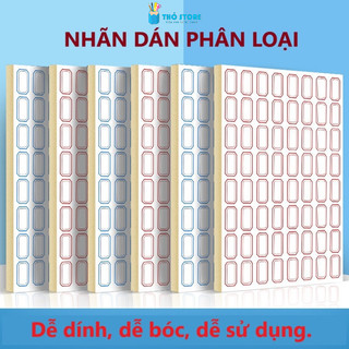  Combo 10 tập tem nhãn dán sản phẩm miếng dán nhãn tên. tem đánh dấu phân loại sticker ghi chú 