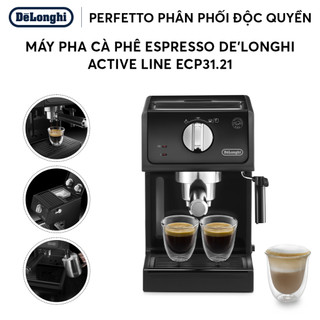 ECP31.21 - Máy pha cà phê DeLonghi ECP31.21 - Nén 15 Bar - Bảo hành 12 tháng