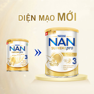 Sữa NAN SupremePro 3(800g)(Date xa 2026)  Combo 2 hộp tặng Khăn Ướt Gumi