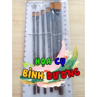 Bộ cọ lông mềm YINGHUA 820 ( 6 cây đầu dẹp)