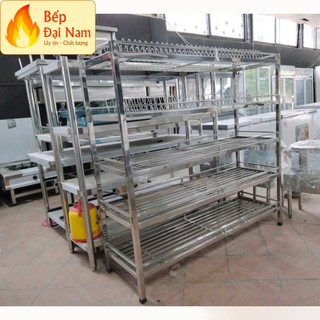 Giá để bát đĩa Inox nhà bếp giá rẻ tiện lợi cho khu bếp công nghiệp