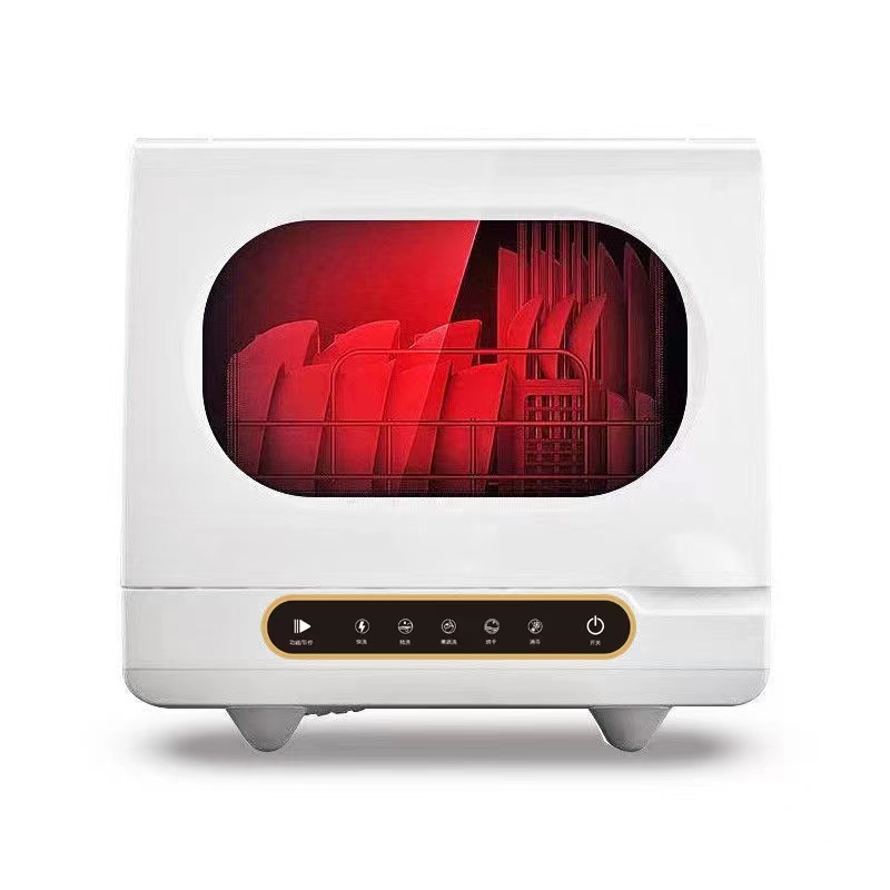 Máy rửa bát để bàn nhỏ xuyên biên giới ngoại thương, hộ gia đình, không cần lắp đặt, khử trùng và sấy khô thông minh hoà