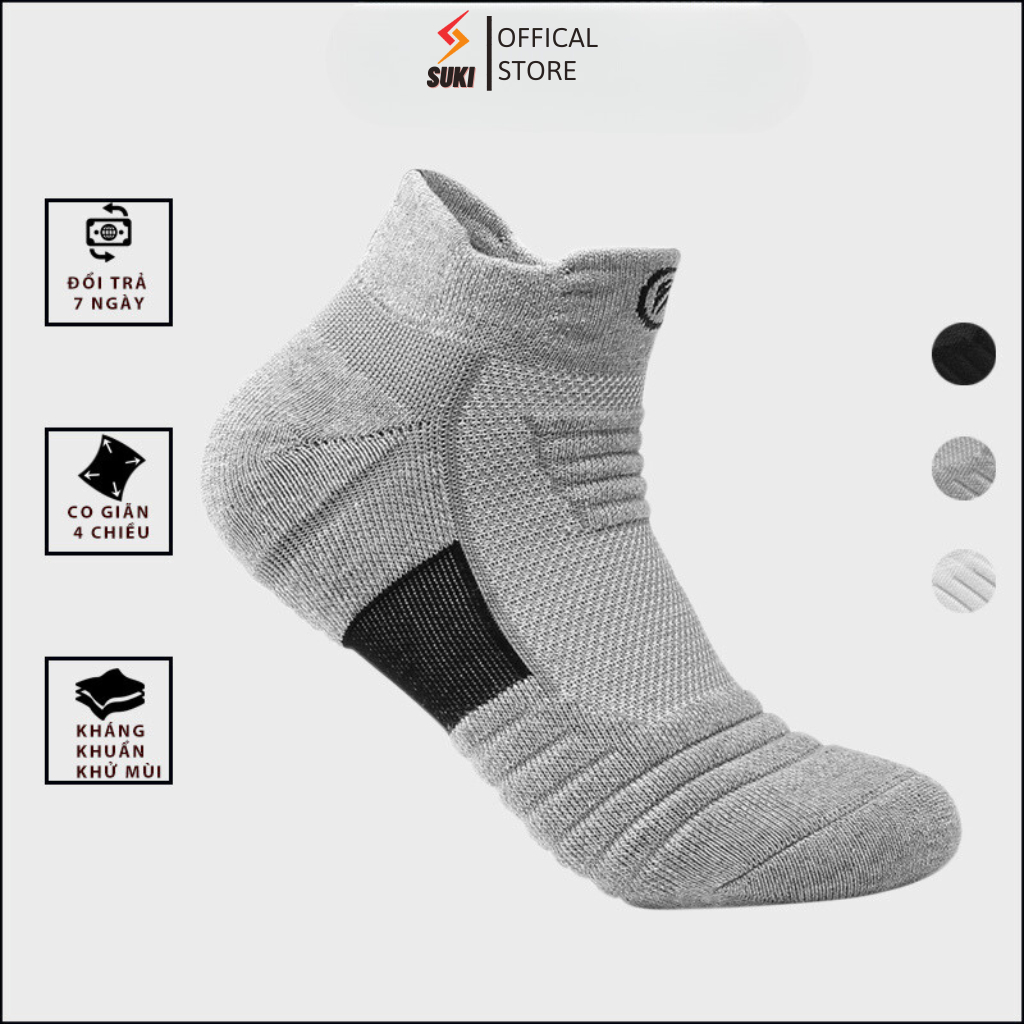 Tất vớ thể thao tất chạy bộ, bóng đá, bóng rổ, đi xe đạp nam nữ, dày dặn khử mùi hôi cực tốt