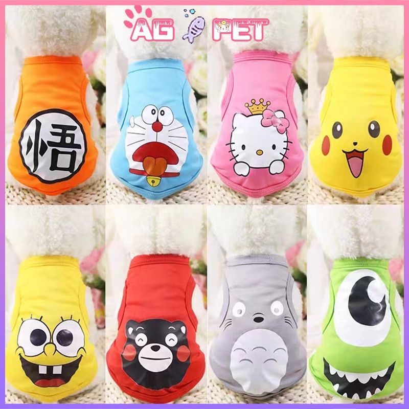 【Giao Hàng Hoả Tốc 】Áo Cho Chó Mèo Thú Cưng Mùa Hè Ba Lỗ Thoáng Mát quần áo thú cưng dành cho chó áo vest áo sơ mi mùa h