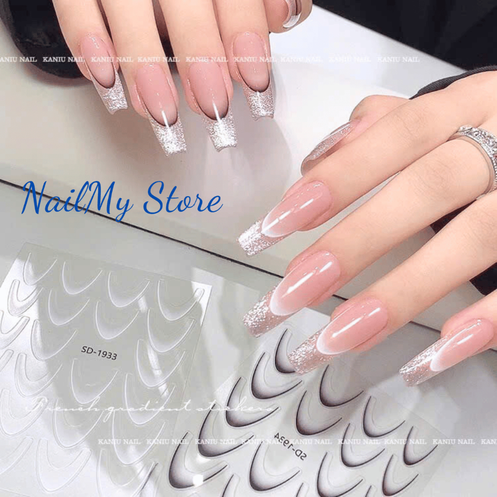 Sticker dán móng, sticker nail ombre miếng dán móng tay nail sticker (ombre, fen móng)