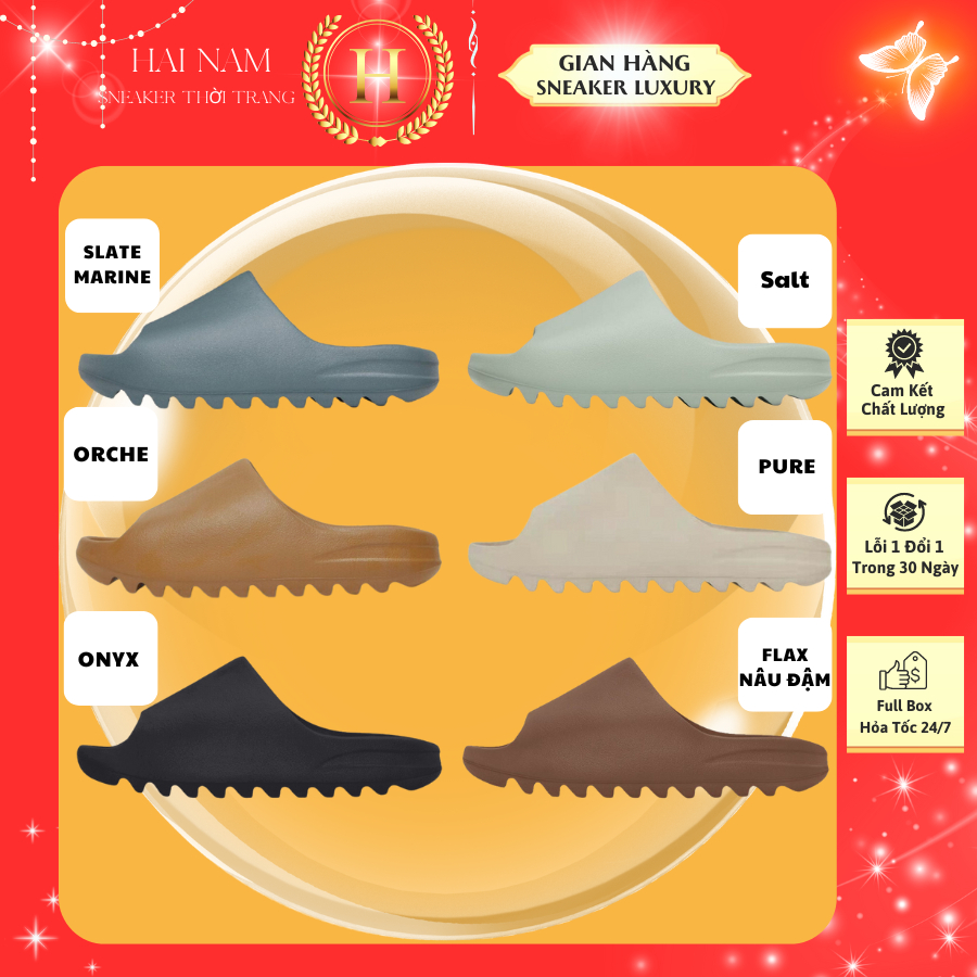 [ Hàng Chính Hãng ] Dép Yz Slide adidas vân nhám đủ màu bản chuẩn cao cấp nhất full box.