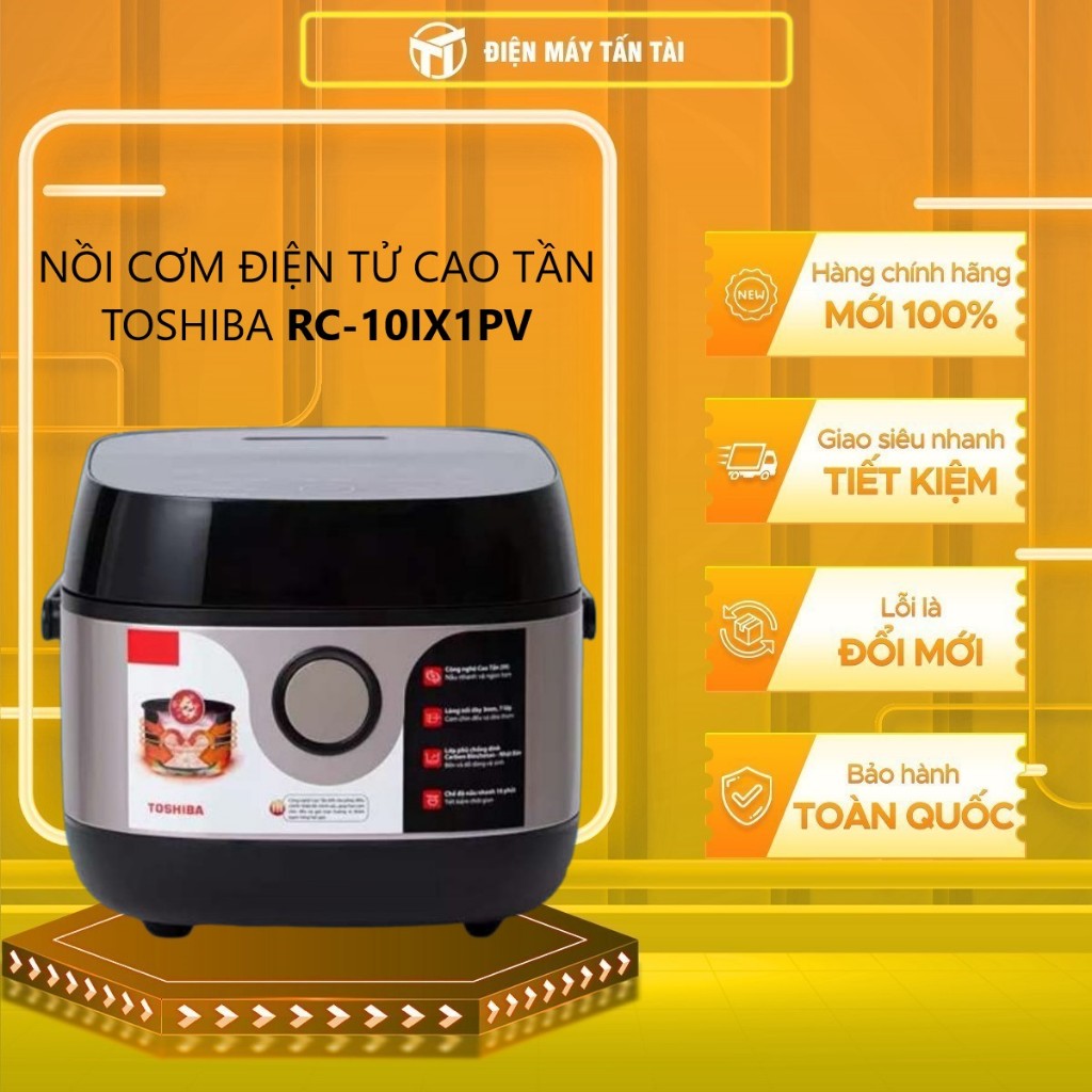 RC-10IX1PV - NỒI CƠM ĐIỆN TỬ CAO TẦN TOSHIBA RC-10IX1PV - Công suất:1000 W, 1 lít, HÀNG CHÍNH HÃNG