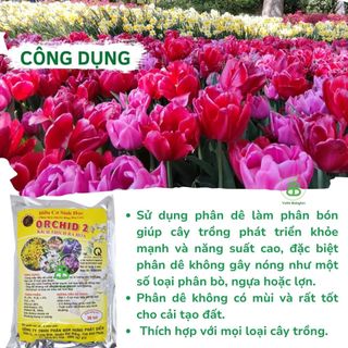 Phân Hữu Cơ Orchid Túi Lưới VUONBABYLON, Chuyên Dùng Cho Lan, Giàu Dinh Dưỡng Hữu Cơ - 1 túi lẻ