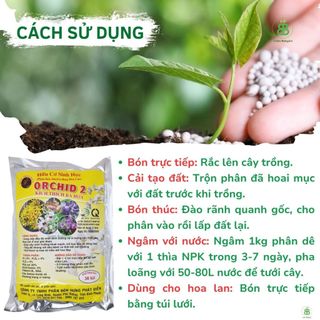 Phân Hữu Cơ Orchid Túi Lưới VUONBABYLON, Chuyên Dùng Cho Lan, Giàu Dinh Dưỡng Hữu Cơ - 1 túi lẻ