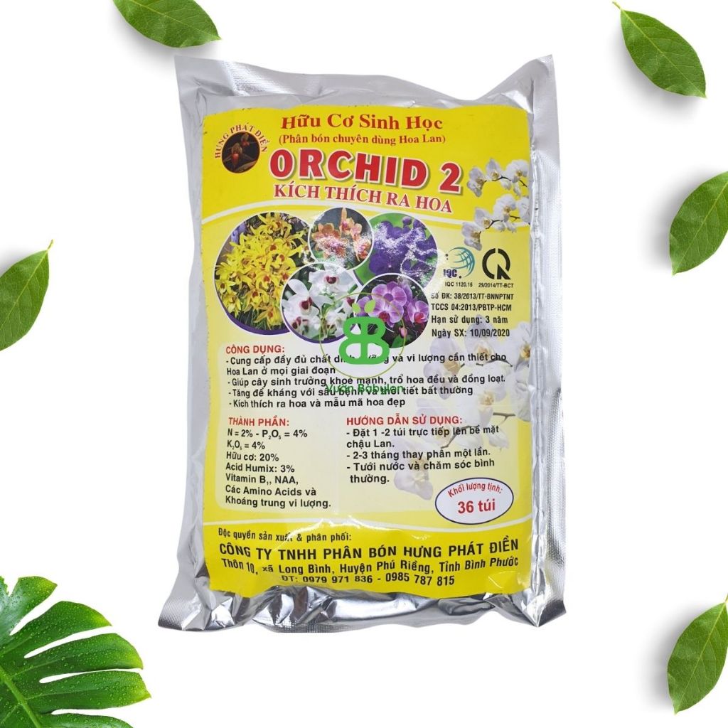 Phân Hữu Cơ Orchid Túi Lưới VUONBABYLON, Chuyên Dùng Cho Lan, Giàu Dinh Dưỡng Hữu Cơ - 1 túi lẻ