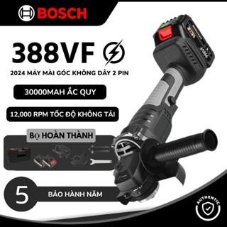 2025 Máy mài pin BOSCH 388VF, không dùng than - Máy cắt pin cầm tay vân gỗ cao cấp Máy mài pin sạc