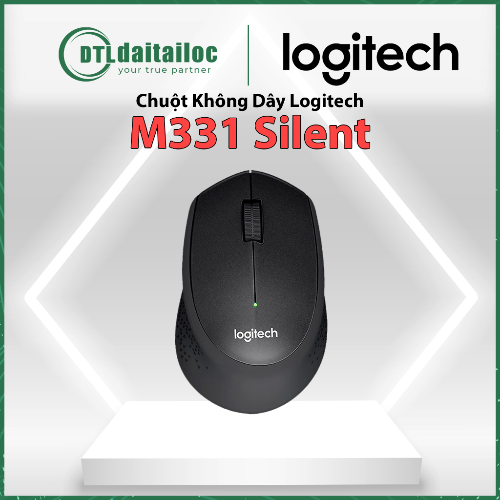 Chuột Không Dây Máy Tính Bluetooth Logitech M331 (Silent) - Hàng Chính Hãng